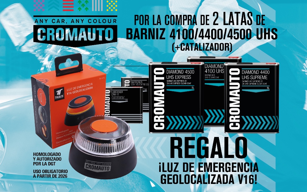 Cromauto Promotion: Get a Free Geolocated V16 Emergency Light!